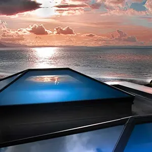 a view of a body of water from a boat